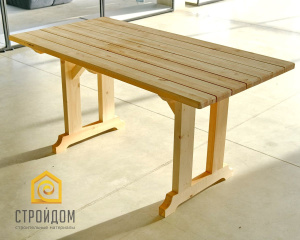 Стол простой с щелями 0,74х1,5м