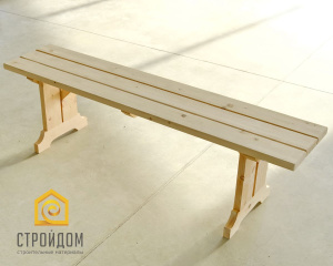 Лавка простая с щелями 0,33х1,5м